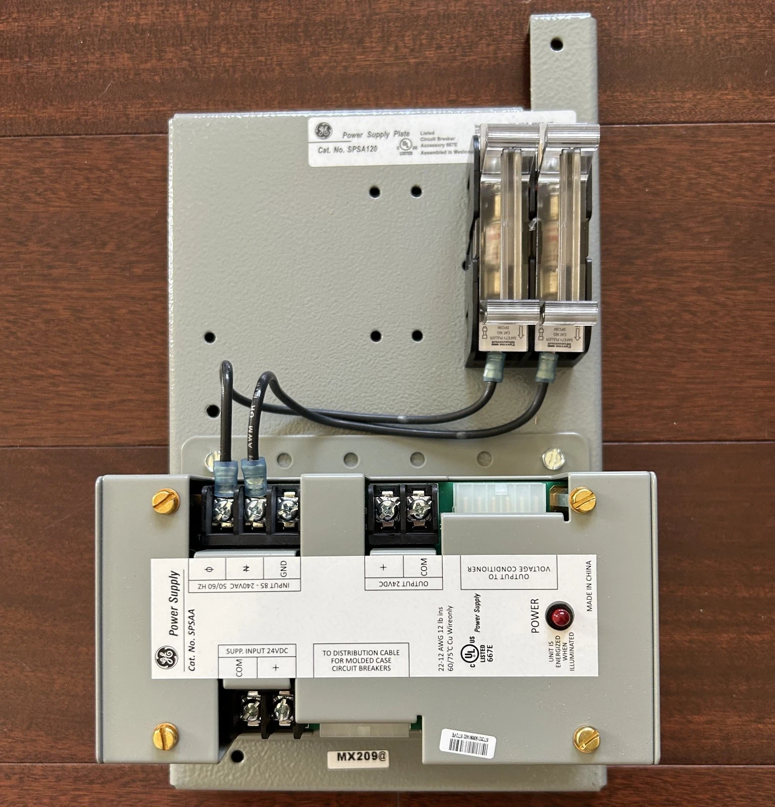 GE SPSA120 Power Supply Plate with GE SPSAA Assembly